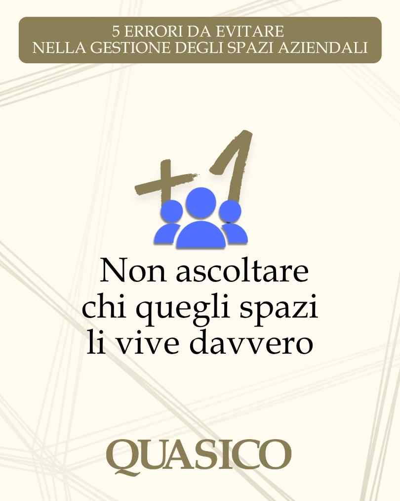 +1 Non ascoltare chi quegli spazi li vive davvero